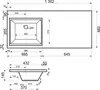 Aquanet 239302 Тумба с раковиной Токио 130 L напольная 1 ящик, б/к цвет белый глянец (239302)