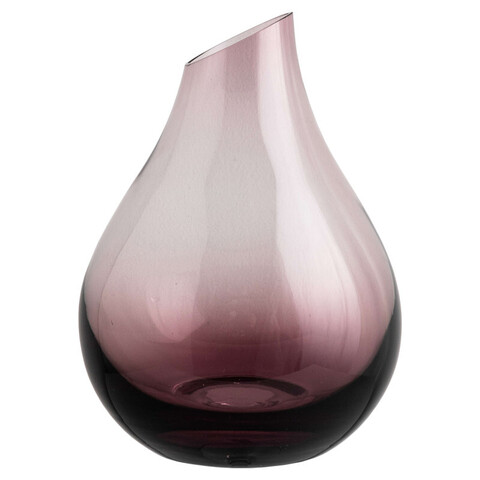 Ваза стеклянная WARTEN, 17х11 см, розовый, стекло