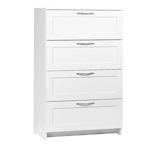 СИРИУС комод 4 ящика, 78.2х41.2х123.4 см, белый