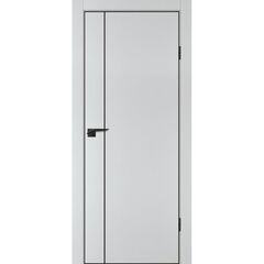 Купить Межкомнатная дверь ПЭТ P-21 агат матовый кромка ABS чёрная глухая