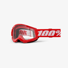 Очки кроссовые подростковые 100% Strata 2 Junior Red/Clear