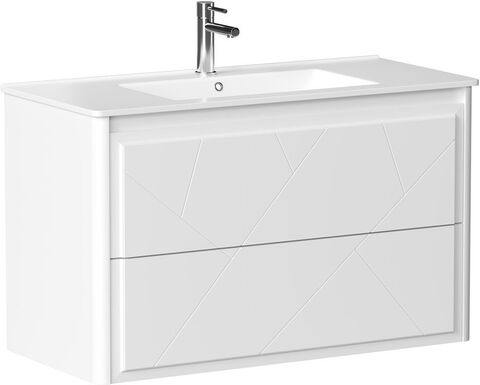 Allen Brau 1.360002.WM 1.360002.WM PARIS Тумба 100, белый матовый (334332)