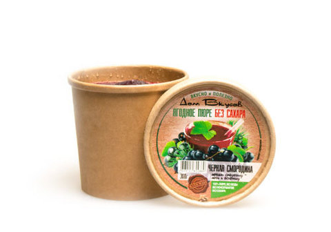Черная смородина пюре без сахара  "Дом Вкусов", 300г