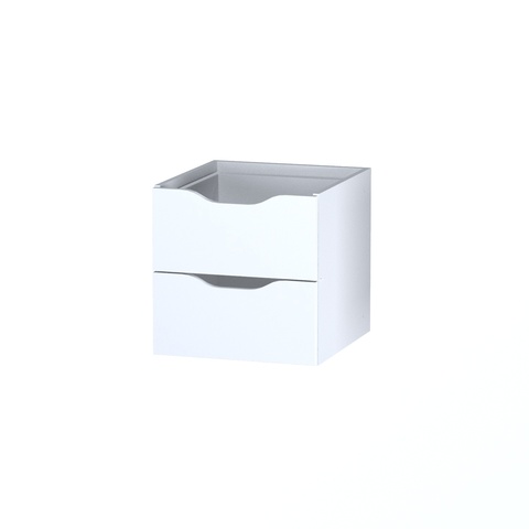 Фора модуль с двумя ящиками, размеры: 33*33*37 см, цвет: белый