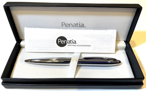 Ручка шариковая Penatia Greenwich Tuxedo Black CT (PN0042-1)