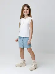 фуфайка  для девочки  К 302637/белый