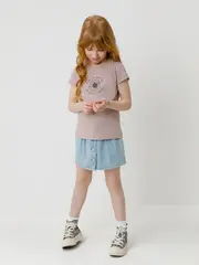 фуфайка  для девочки  КП 302763/кофейный