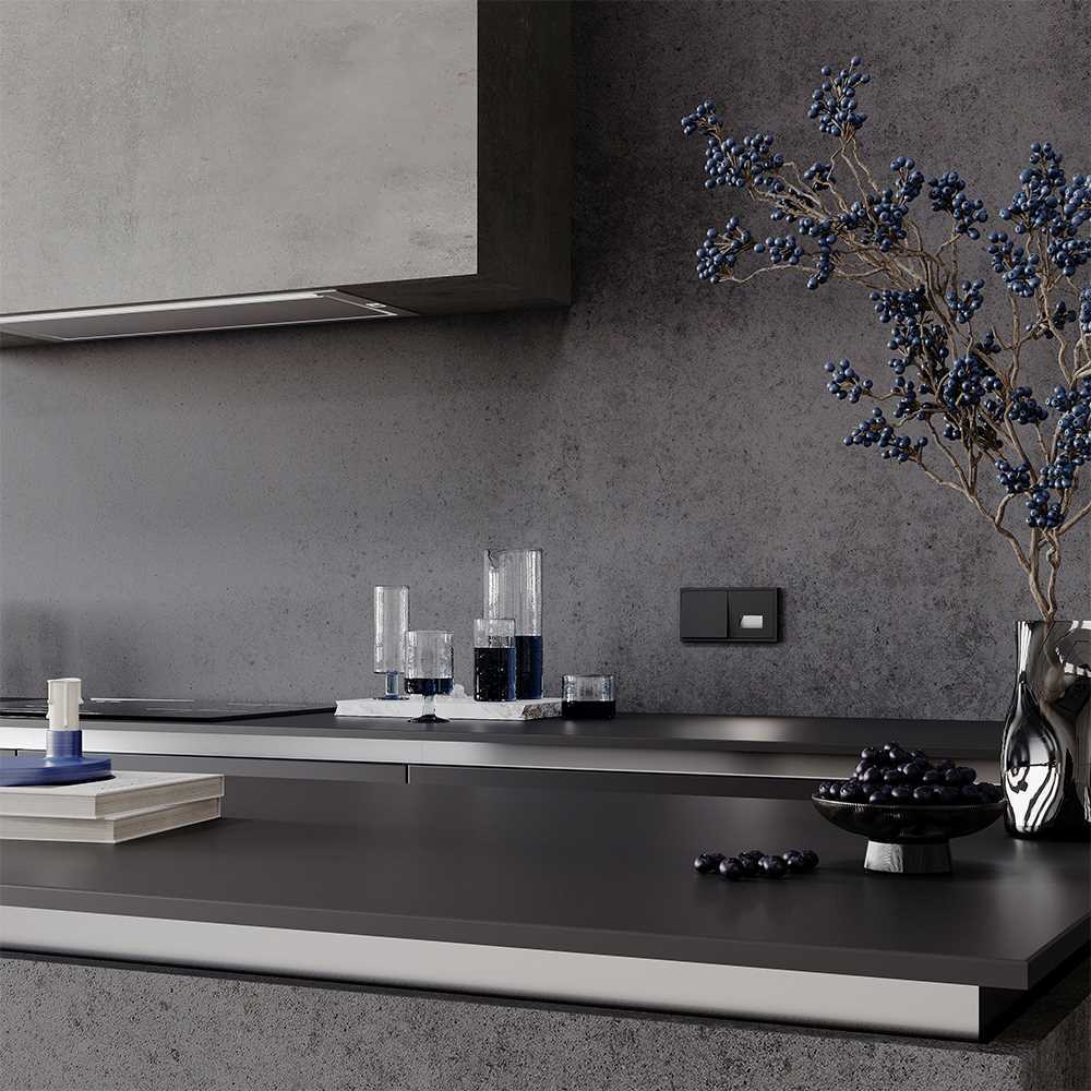 Подсветка светодиодная встраиваемая Voltum S70, (черный матовый) VLS070608