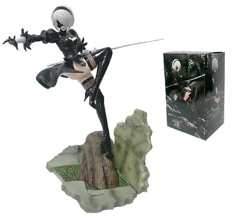 Статуэтка Ниер Автомата Type 2B белая черная