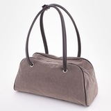 Сумка Саломея 2034 эко-замша серый шоколад