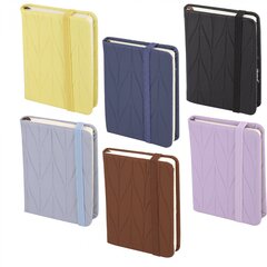 
          Записная книжка А7, Alingar, 7БЦ, иск. кожа, ляссе, на резинке, ассорти, клетка, 96л., "MIX"