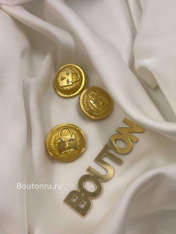 Пуговица Скиап. золотистая 