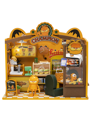 Сборная диорама Puremind Garfield: Cafe
