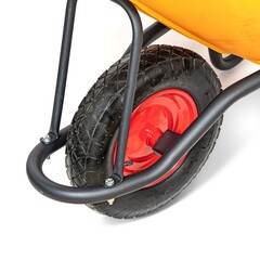 66-9-171 Тачка строительная одноколесная пластмассовый кузов, грузоподъемность 150кг, объем 110л Yard