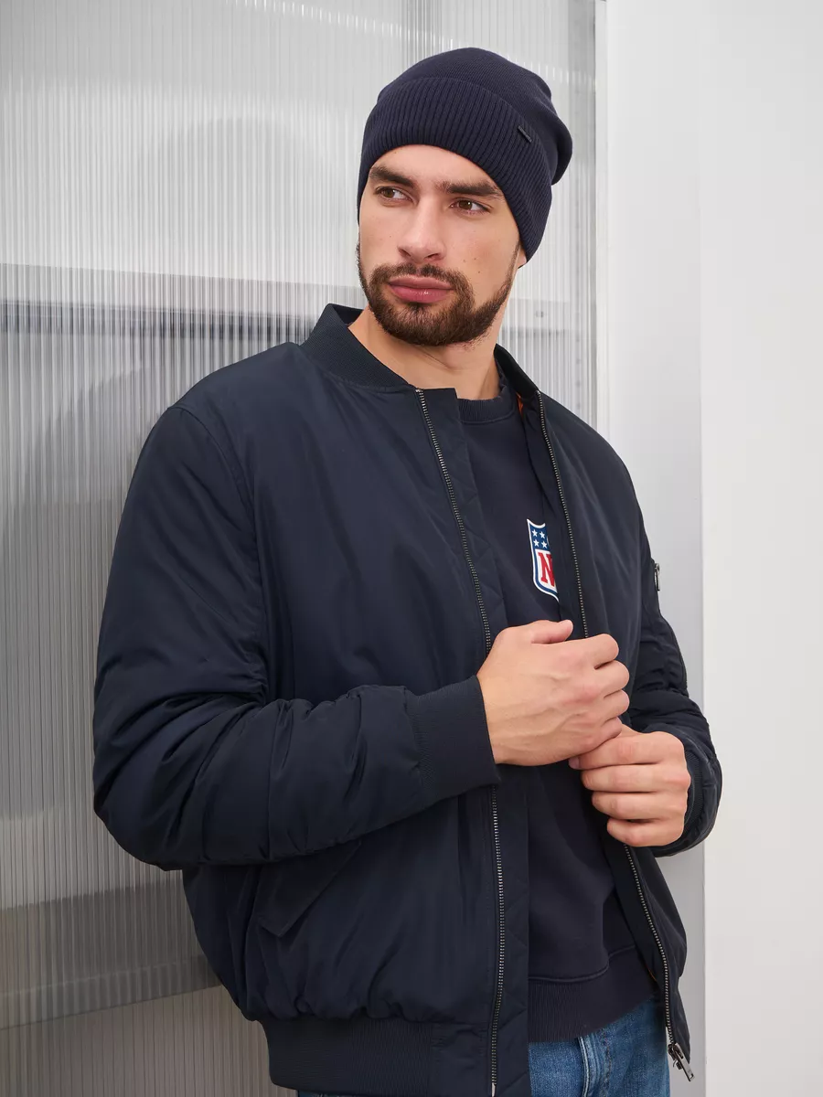 Шапка бини зимняя весенняя с флисом