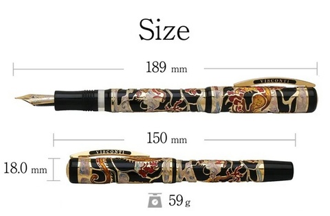 Перьевая ручка Visconti Dragon 2012 LE Black and Red GT (Vs-648-02F)