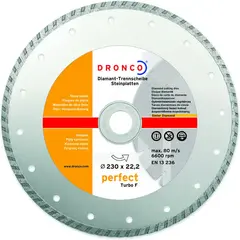 Алмазный диск PERFECT TURBO F 180 мм Dronco 4180460