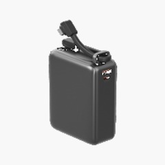 Внешний аккумулятор Energea Compac Ultra 67, 20000MAH с кабелем USB-C (PD67W), Черный | Gunmetal Black