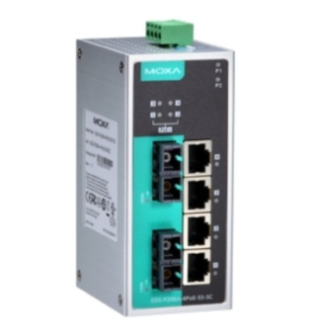 Коммутатор PoE MOXA EDS-P206A-4PoE-MM-SC-T