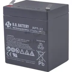 Аккумуляторная батарея B.B. Battery BP 5-12 BB (12V 5Ah ДхШхВ 90х70х106 мм, масса 1,8 кг) клеммы F2 — фото 3