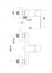 СМЕСИТЕЛЬ GEO ДЛЯ ДУША