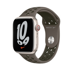 Ремешок Apple 45 mm  Midnight Olive Gray/Cargo Khaki Nike Sport Band - Regular (ML8D3ZM/A)