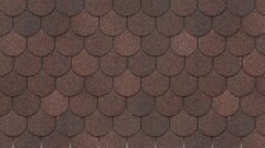 Гибкая черепица Красный цвет 1х0,318м (1уп=22шт=3м2) Docke Europa Karat