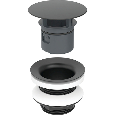 Geberit 152.080.14.1 152.080.14.1 Сливной клапан Geberit со свободным стоком, L=8 см, черный матовый