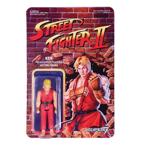 Фигурка Super7 Street Fighter II: Ken (Red Suit)