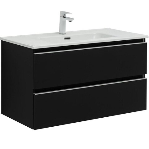 Aquanet 337956 Тумба Вега 2.0 90 2 ящ. цв.черный (337956)