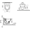 Чаша унитаза подвесная Vitra Zentrum 5785B003-0075