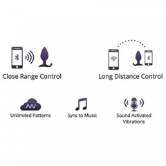 Анальная вибропробка Hush 2 второго поколения с управлением на расстоянии от Lovense (L: 57*150 Мм.)