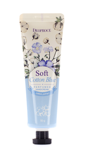 DEOPROCE SOFT COTTON BLUE PERFUMED HAND CREAM 50G