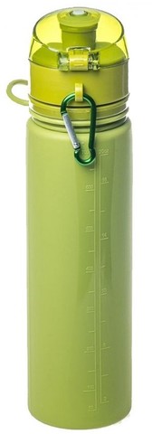 Картинка бутылка силиконовая Tramp TRC-094 оливковый - 1