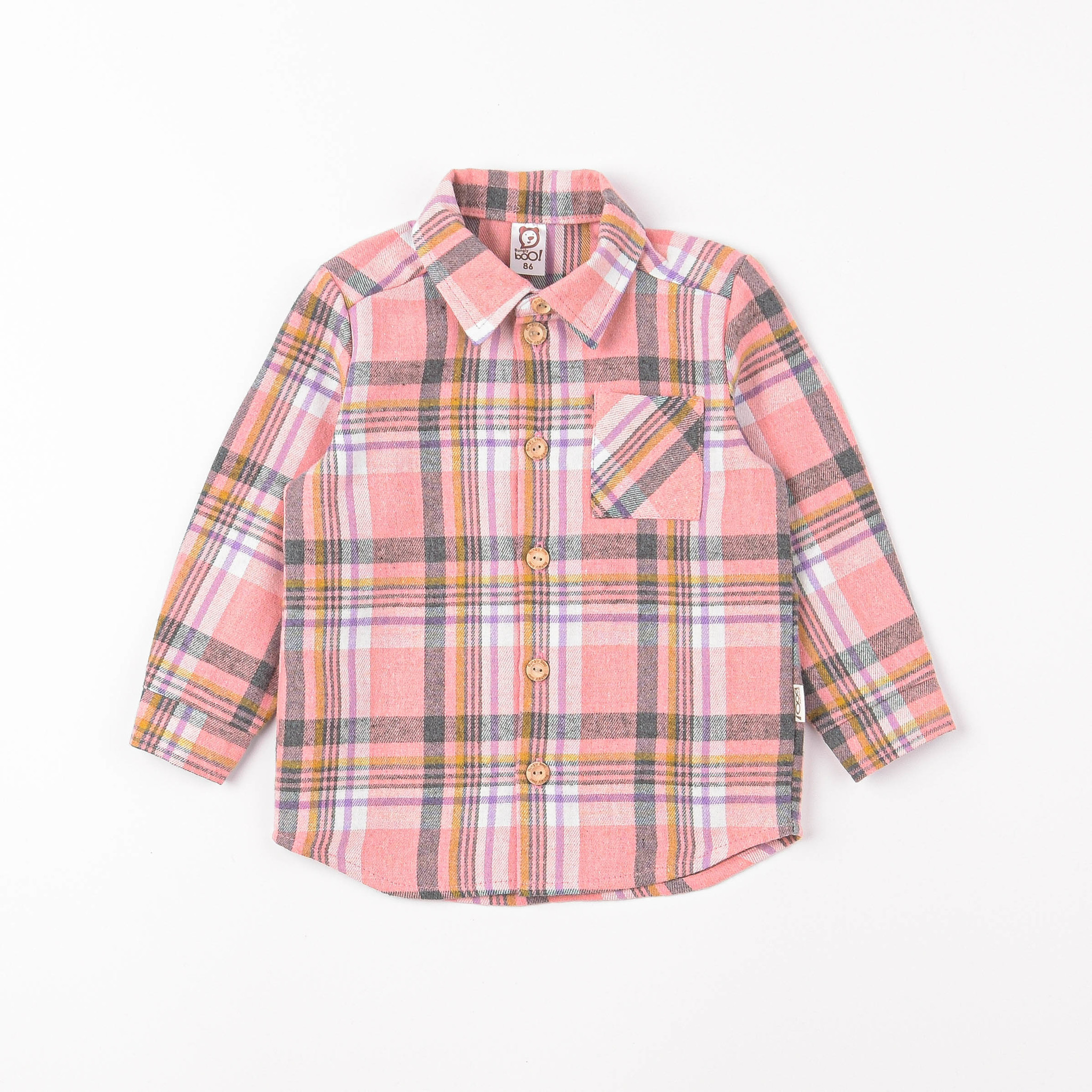 Check flannel shirt - Rose Quartz