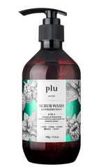 PLU  Гель-скраб для душа с малиной и мятой  - Scrub Wash Raspberry Mint ,500г