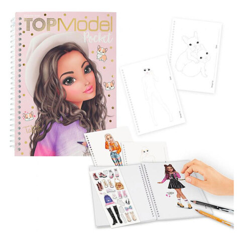 TOPModel Pocket Colouring Book