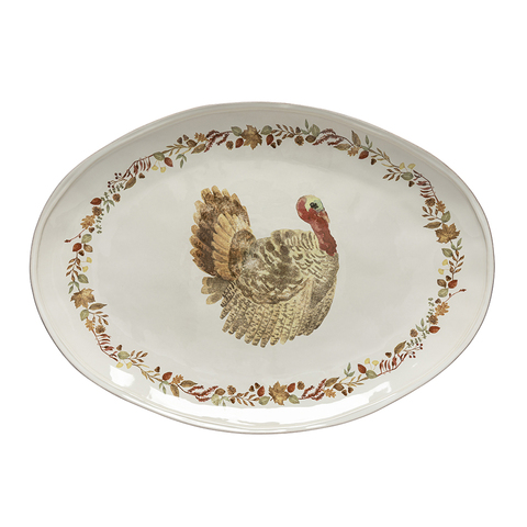 Блюдо овальное 57х40х5см Casafina by Costa Nova кремовое