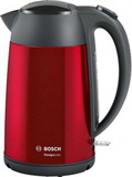 Чайник электрический Bosch TWK3P424 1.7л. 2400Вт красный корпус: металл