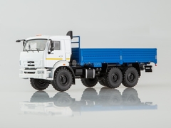 KAMAZ-43118 6x6 flatbed truck restyling white-blue 1:43 Start Scale Models (SSM)