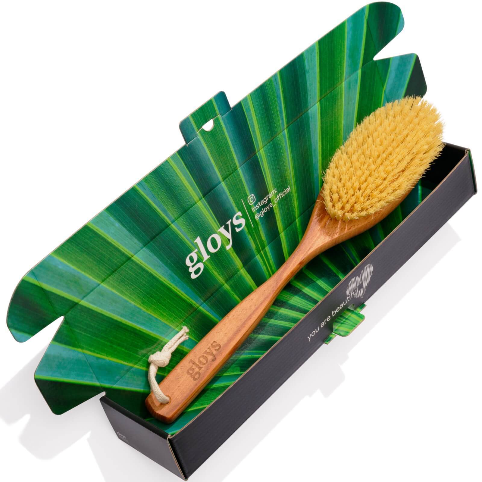 Щетка для сухого массажа gloys Cactus (39 см, жесткая)