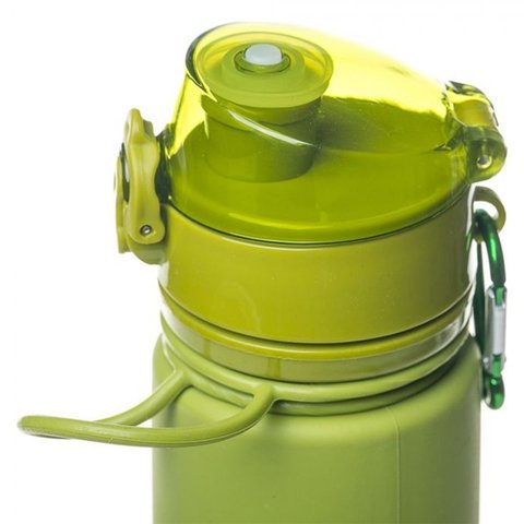 Картинка бутылка силиконовая Tramp TRC-094 оливковый - 2