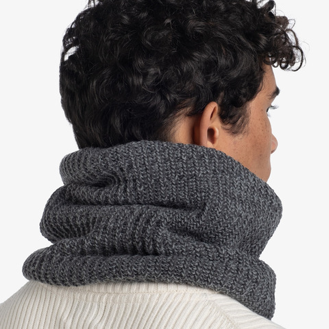 Картинка шарф-труба Buff Neckwarmer Knitted Polar Vaed Grey Heather - 7