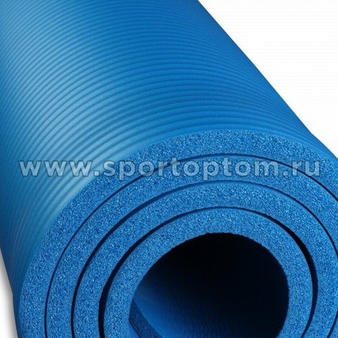 Коврик для йоги и фитнеса INDIGO NBR 173*61*1,5 см Синий