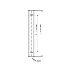 Комплект ручек для двери FS-H600 SSS (AISI 304) NOTEDO