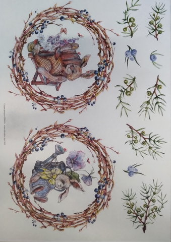 Декупажная карта 1625