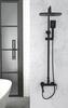 BelBagno ACQUA-VSCM-NERO Душевая стойка для ванны со смесителем для верхнего и ручного душа
