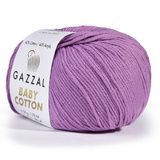 Пряжа Gazzal Baby Cotton 3414 св-фиолетовый