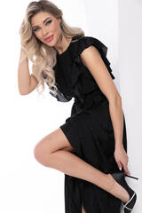 Платье "Аурелия" (мерцающий черный) П8003 LT Collection