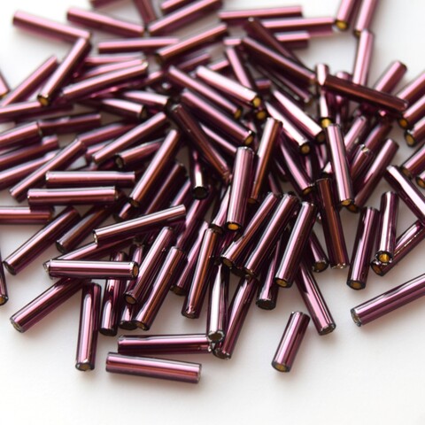 Стеклярус Тохо 9 мм 0026С фиолетовый